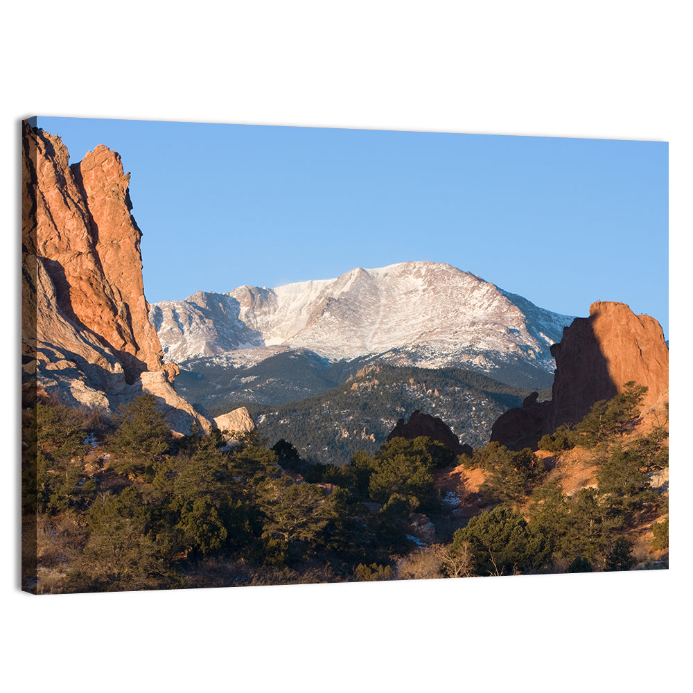 Pikes Peak Sunrise, Garden of the Gods Wall Art, canvas print, landscape