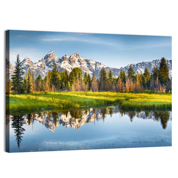 Grand Teton National Park Wall Art as a canvas print