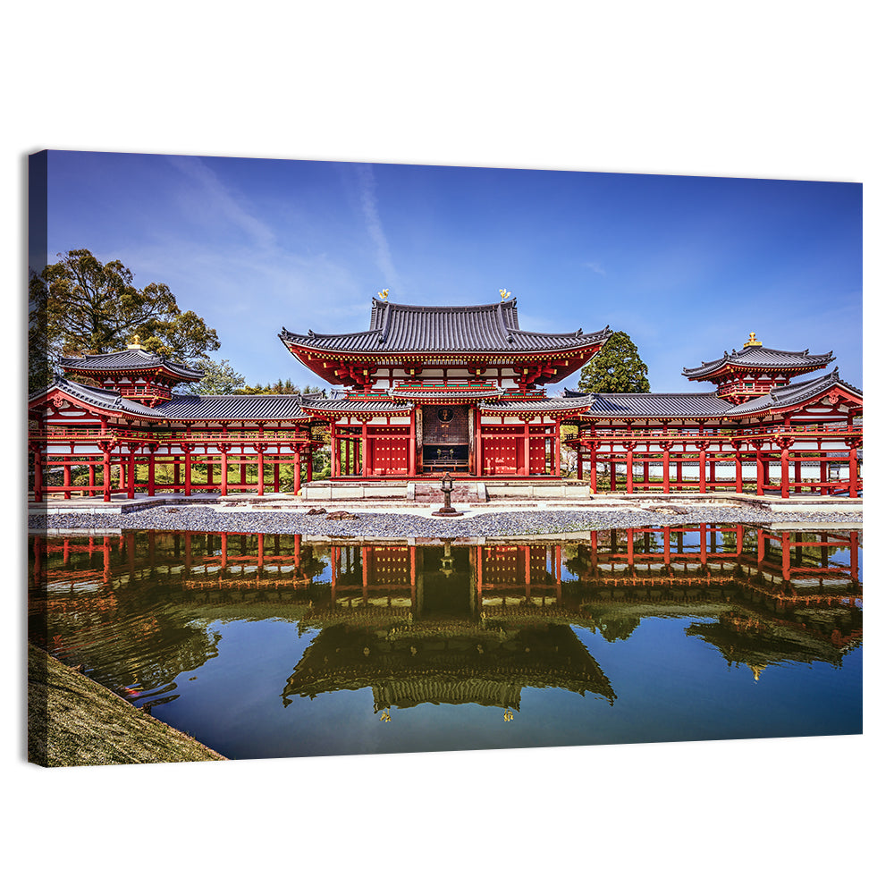 Byodoin Phoenix Hall Uji Japan Wall Art, canvas print, landscape