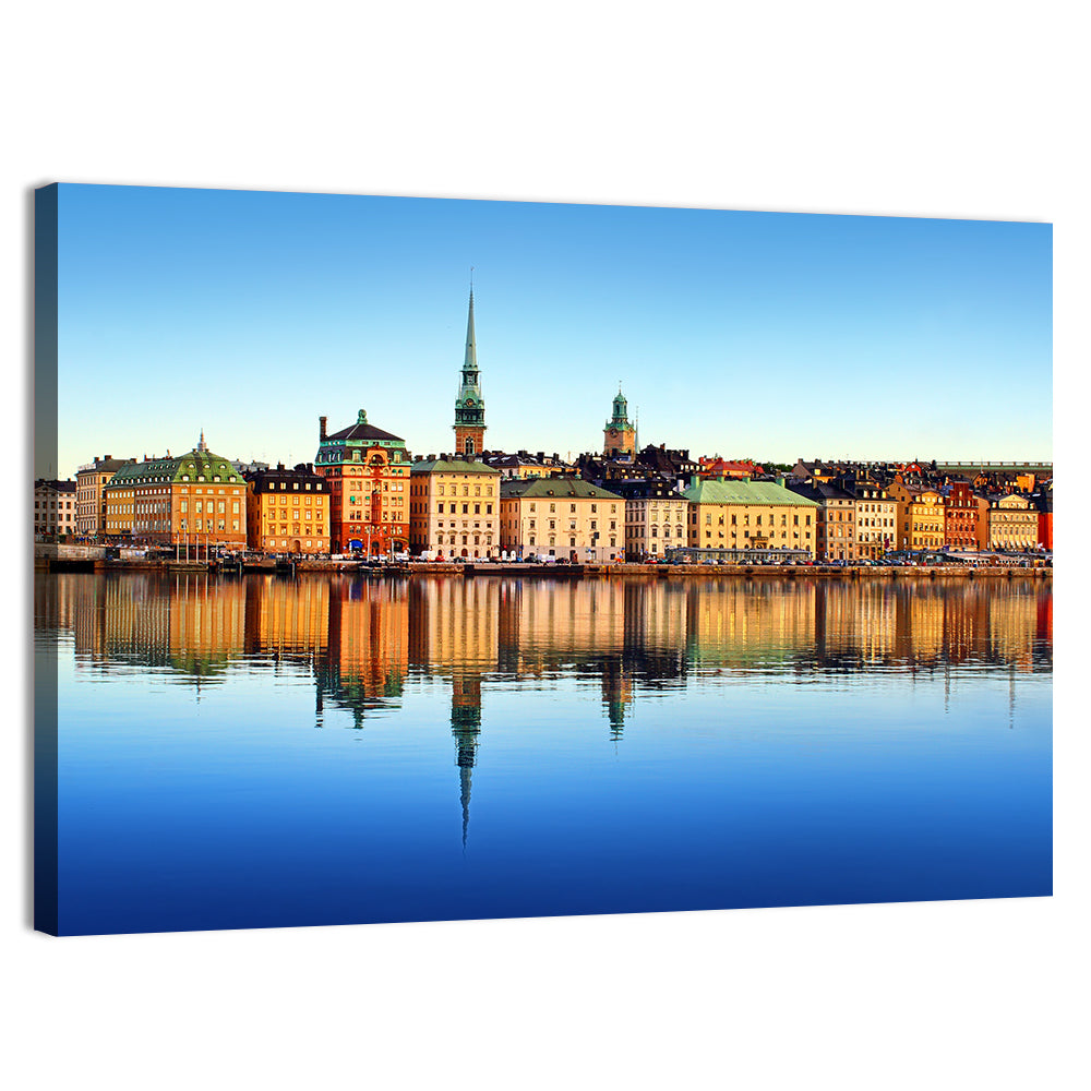 Stockholm Gamla Stan Skyline Wall Art, canvas print, landscape