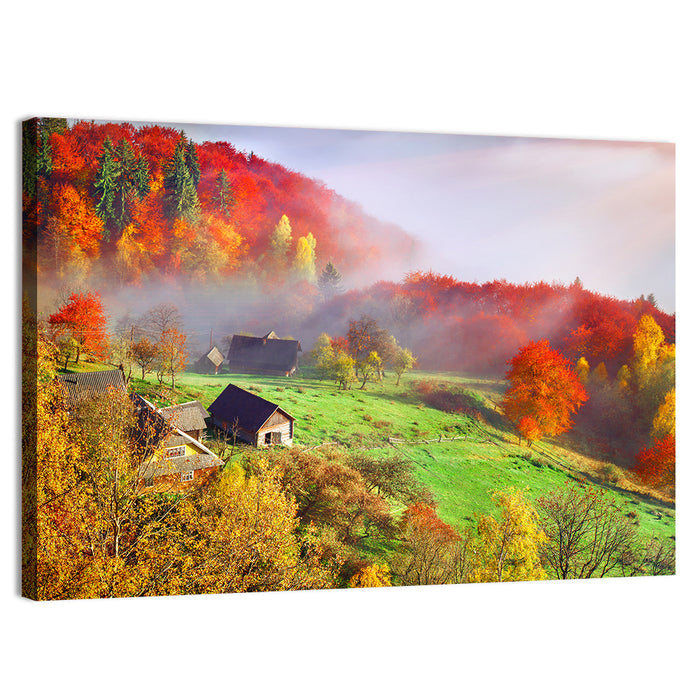 Carpathian Mountains Landscape Wall Art as a canvas print