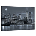 Brooklyn Bridge Night Skyline Wall Art