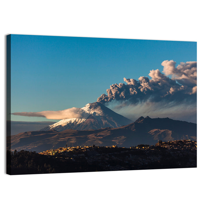Cotopaxi Volcano Eruption Wall Art as a canvas print