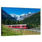Bernina Express in Swiss Alps Wall Art