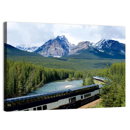 Glass Roof Train in Canadian Rockies Wall Art