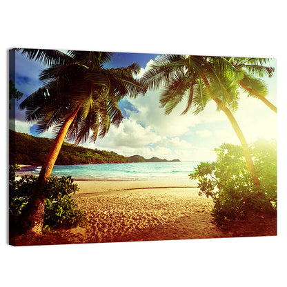Takamaka Beach Sunset Wall Art