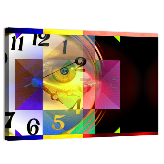 Eye of Time Collage Wall Art
