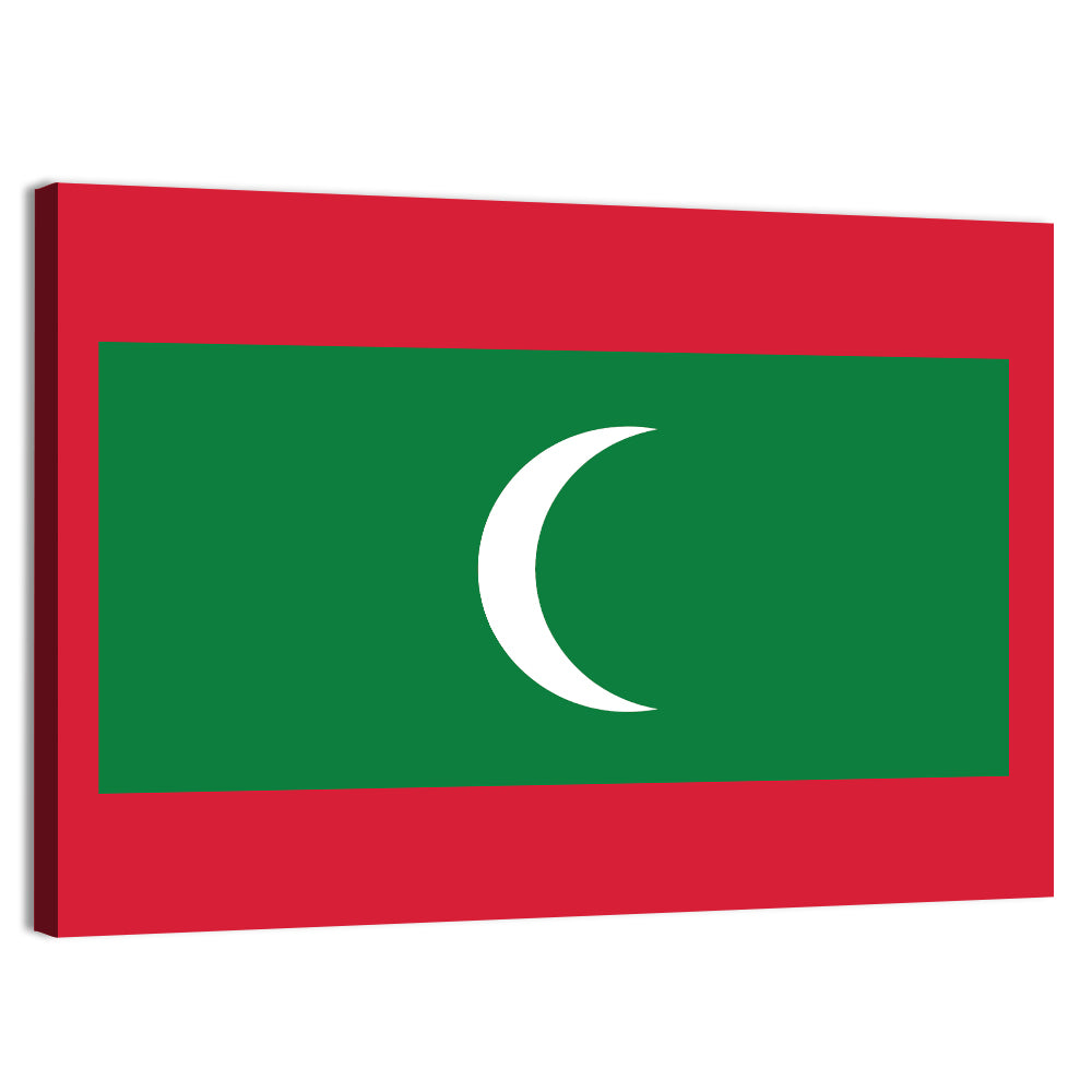 Maldives Flag Wall Art