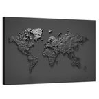 Low-poly World Map Wall Art