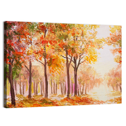 Colorful Autumn Forest Wall Art