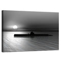 Submarine Silhouette at Dusk Wall Art
