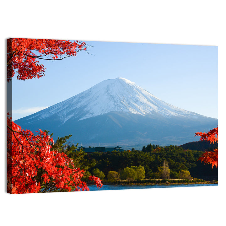 Mount Fuji Framed by Autumn Maples Wall Art