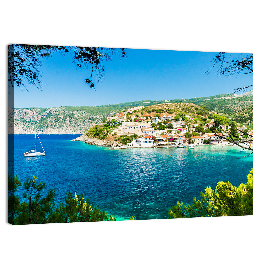 Assos Village, Kefalonia Bay Wall Art
