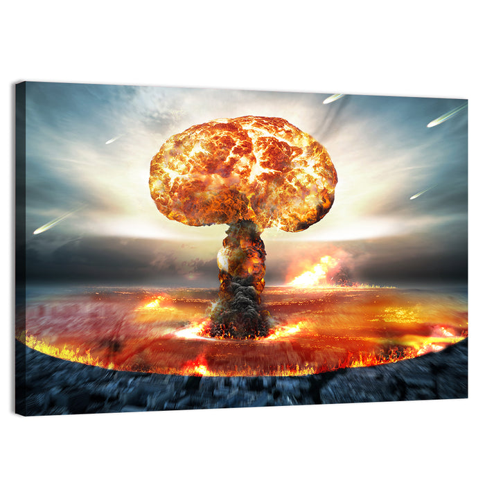 Danger of Nuclear War Wall Art as a canvas print