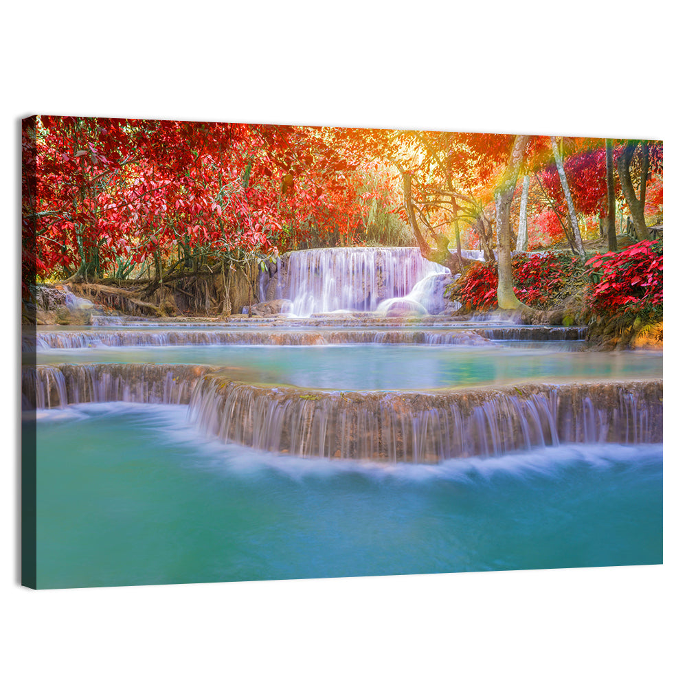 Tat Kuang Si Tiered Waterfalls Wall Art