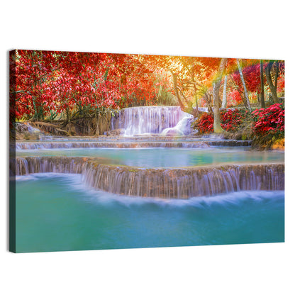 Tat Kuang Si Tiered Waterfalls Wall Art