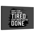 Don't Stop Brush Stroke Quote Wall Art