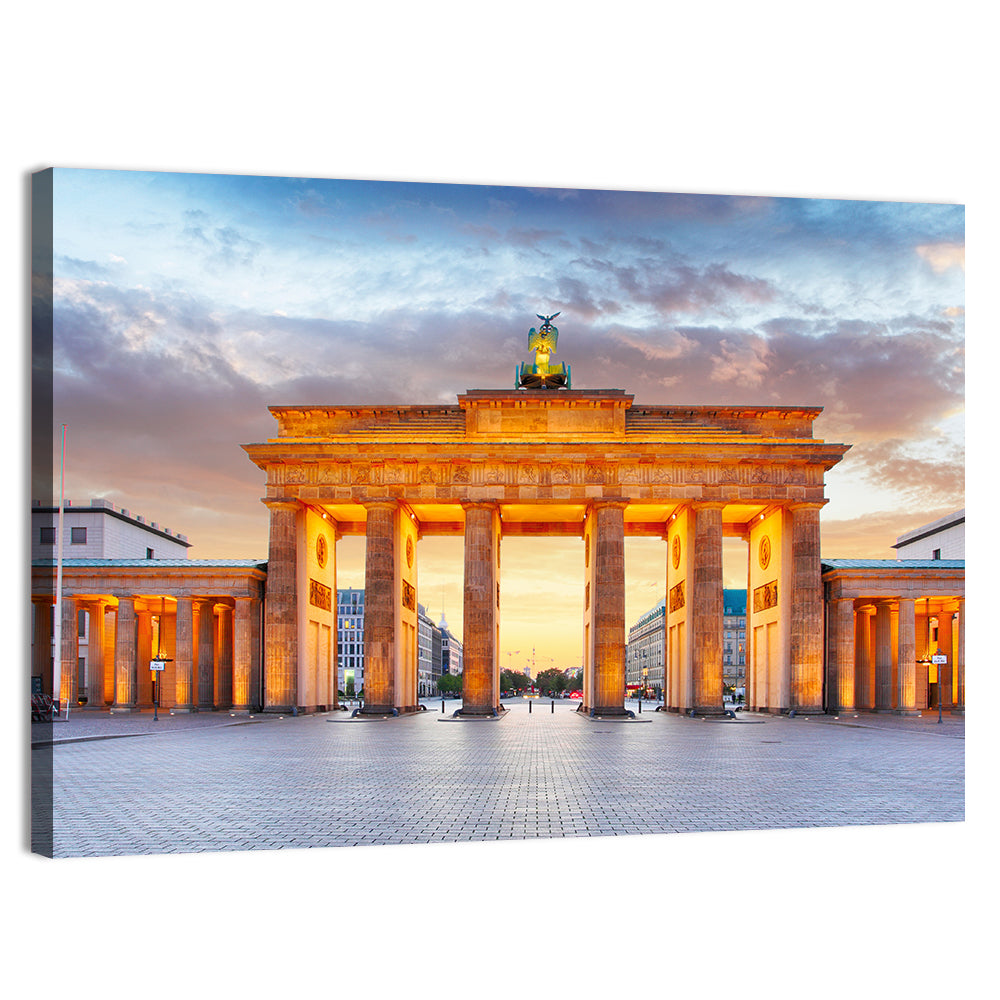 Brandenburg Gate at Night Wall Art