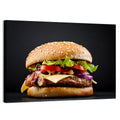 Cheeseburger with Bacon Wall Art