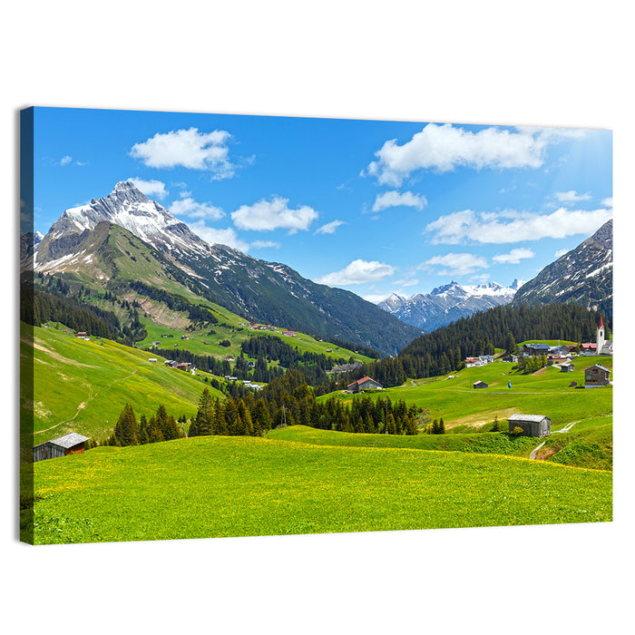 Biberkopf Meadow View Wall Art as a canvas print