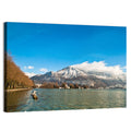 Lake Annecy Winter View Wall Art