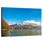 Lake Annecy Winter View Wall Art