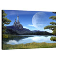 Moonlit Medieval Castle Wall Art