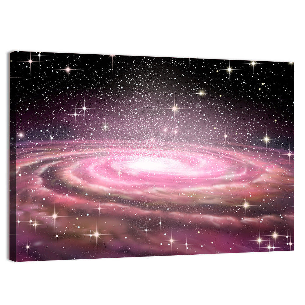 Spiral Galaxy in Deep Space Wall Art