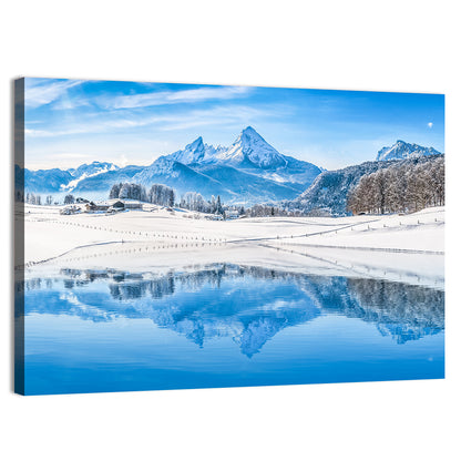 Watzmann Winter Reflection Wall Art