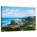 Lion Rock at Piha Beach Wall Art