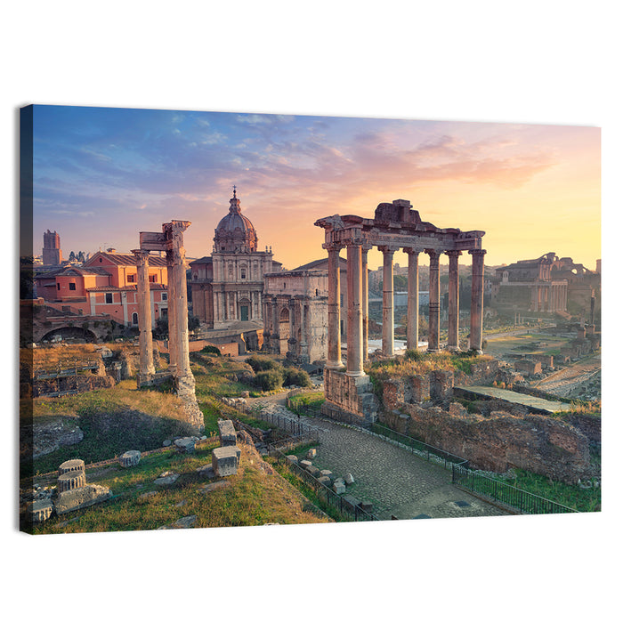 Roman Forum at Sunset Wall Art as a canvas print