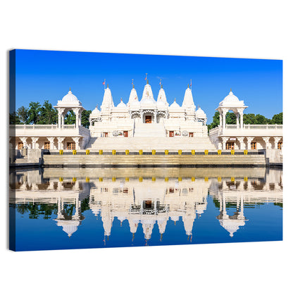 Ornate White Hindu Temple, Atlanta Wall Art