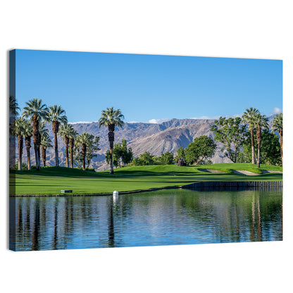 Palm Desert Golf Course with Lake Wall Art