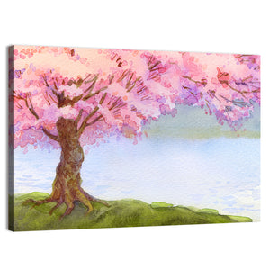 Flowering Pink Tree Wall Art