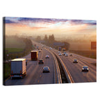 Chinese Highway at Sunset Wall Art
