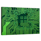 Microchip Connection Grid Wall Art