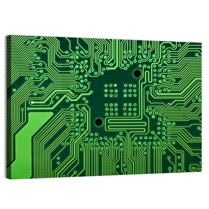 Microchip Connection Grid Wall Art