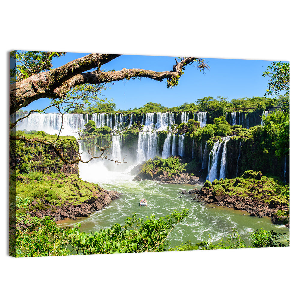 Iguazu Falls from Argentina Wall Art, canvas print, landscape