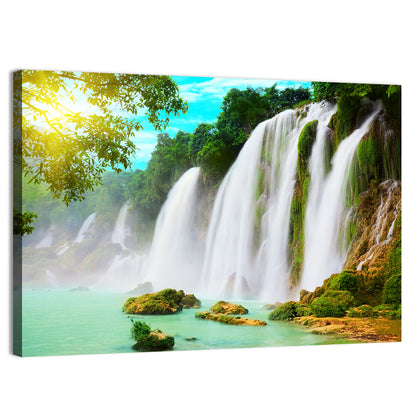 Sunlit Ban Gioc Waterfall Wall Art