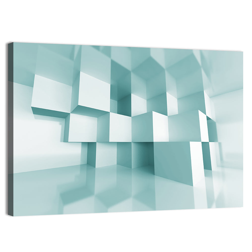Architectural Cube Perspective Wall Art