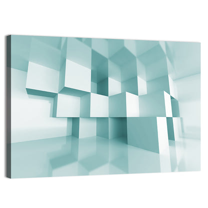 Architectural Cube Perspective Wall Art