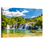 Skradinski Buk Cascading Waterfall Wall Art