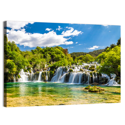 Skradinski Buk Cascading Waterfall Wall Art