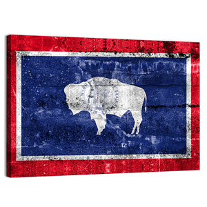 Flag of Wyoming State Wall Art