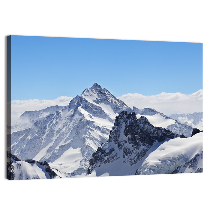 Matterhorn Winter Landscape Wall Art as a canvas print