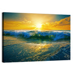 Breaking Wave at Sunrise Wall Art