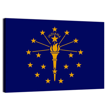 Indiana State Flag Graphic Wall Art