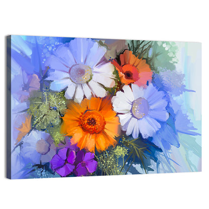 Impasto Floral Bouquet Wall Art