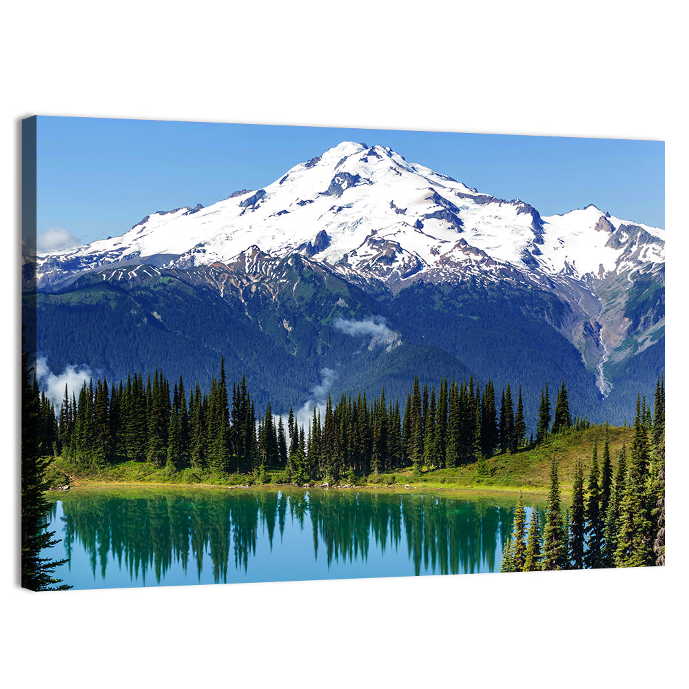 Mount Rainier Lake Reflection Wall Art, canvas print, landscape