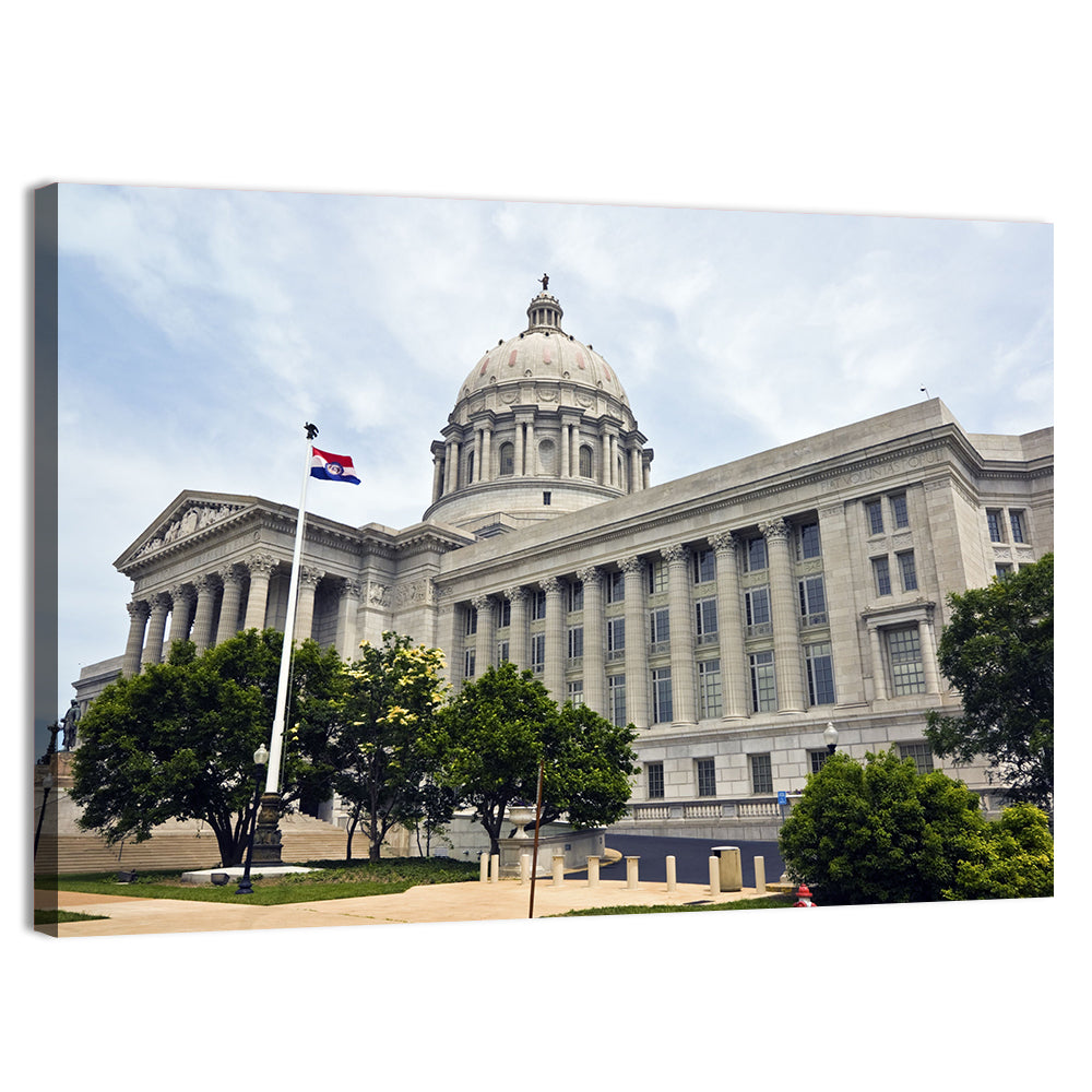 Missouri State Capitol, Jefferson City Wall Art, canvas print, landscape